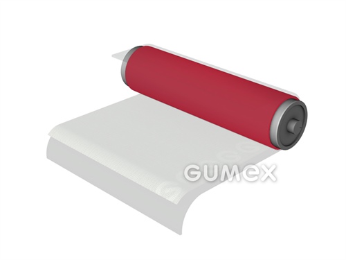Gummi RED STAR VKS, 6mm, Breite 1400mm, 40°ShA, NR, glatt, -40°C/+70°C, rot, 